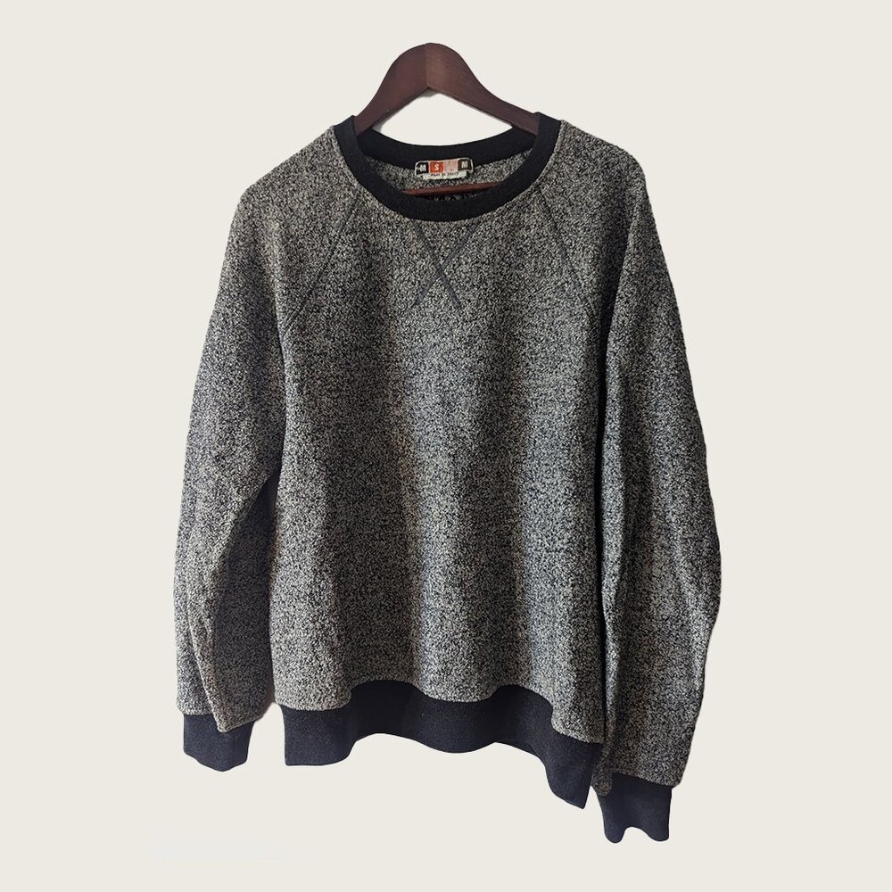 MSGM - Grey boucle crewneck sweater - Sz M